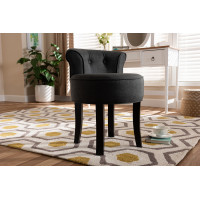 Baxton Studio 1812-Grey-CC Cerise Classic and Traditional Small Gray Fabric Upholstered Accent Chair